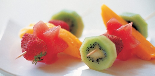 skewers fruits