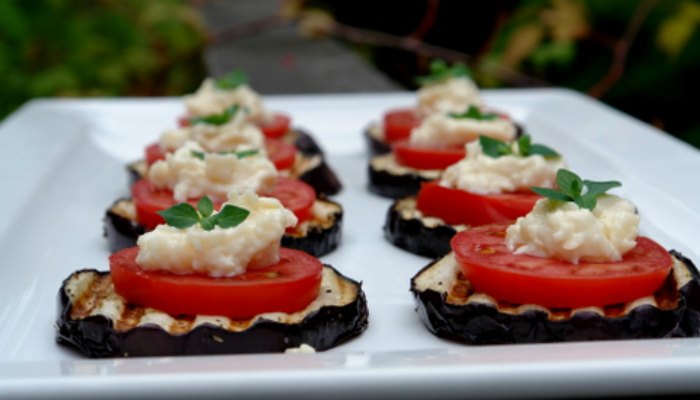 Eggplant toast