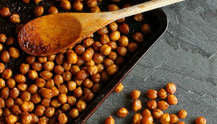 Roasted Chickpeas in the oven