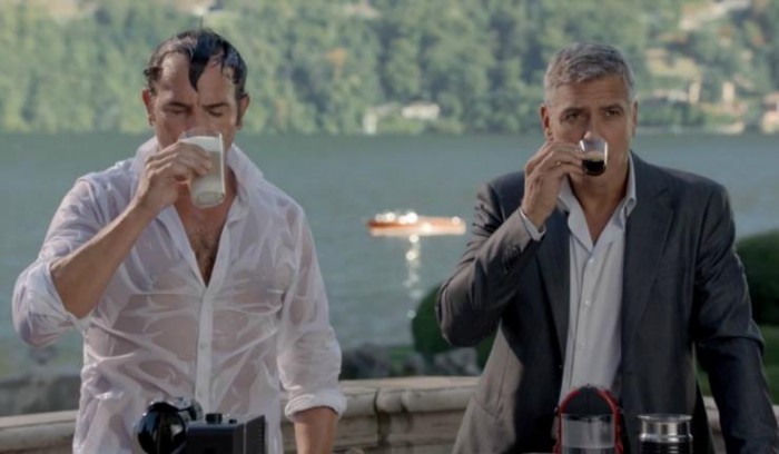 Nespresso commercial with George Clooney and Jean Dujardin