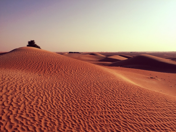 Camping spot in the UAE