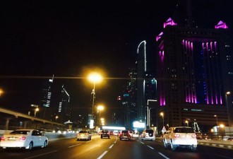 Driving on SZR Dubai