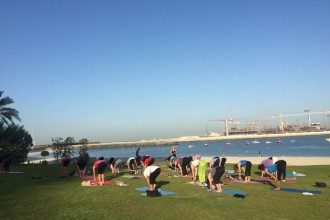 The beach Yoga