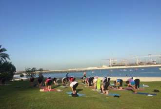 The beach Yoga