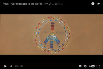 Pepsi Screenshot You Tube video 64 seconds to Peace
