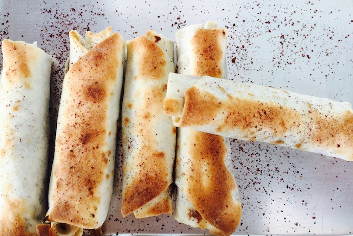 Musakhan rolls at Mama'esh