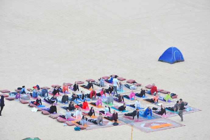 Yoga in the desert