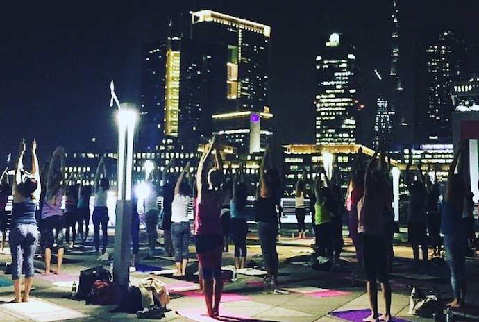 Yoga under the stars