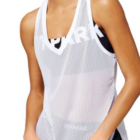 IVY PARK V Neck Mesh Tank