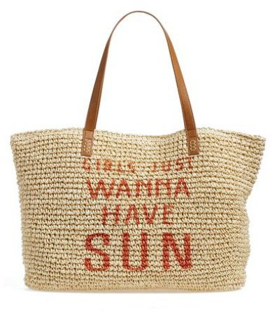 Beach bags with a message