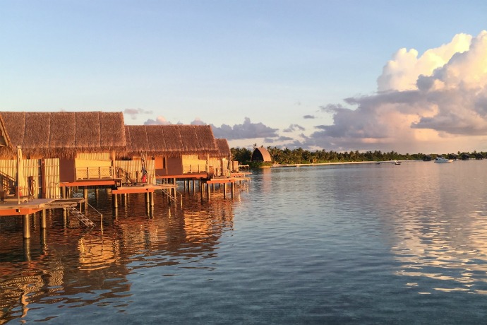 Maldives 2016 villas on the sea