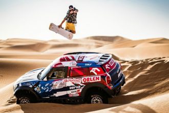 Snowboarding in the desert Red Bull