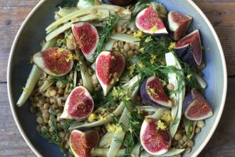 Roasted Fennel Fig and Lentil Salad by Wild Dish
