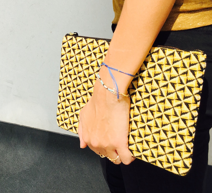 Mustard Clutch by Paulette et Simone