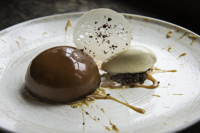 Mayfair dessert with salted caramel