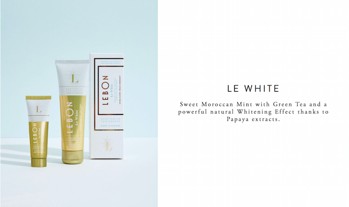 Lebon organic toothpaste Le White