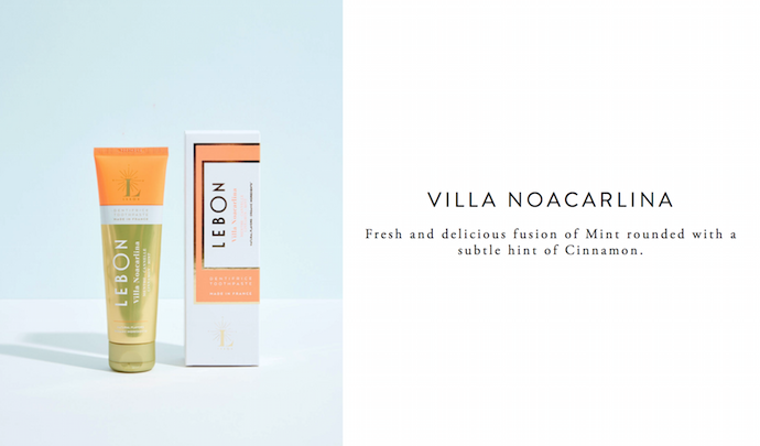 Lebon organic toothpaste Villa Noacarlina