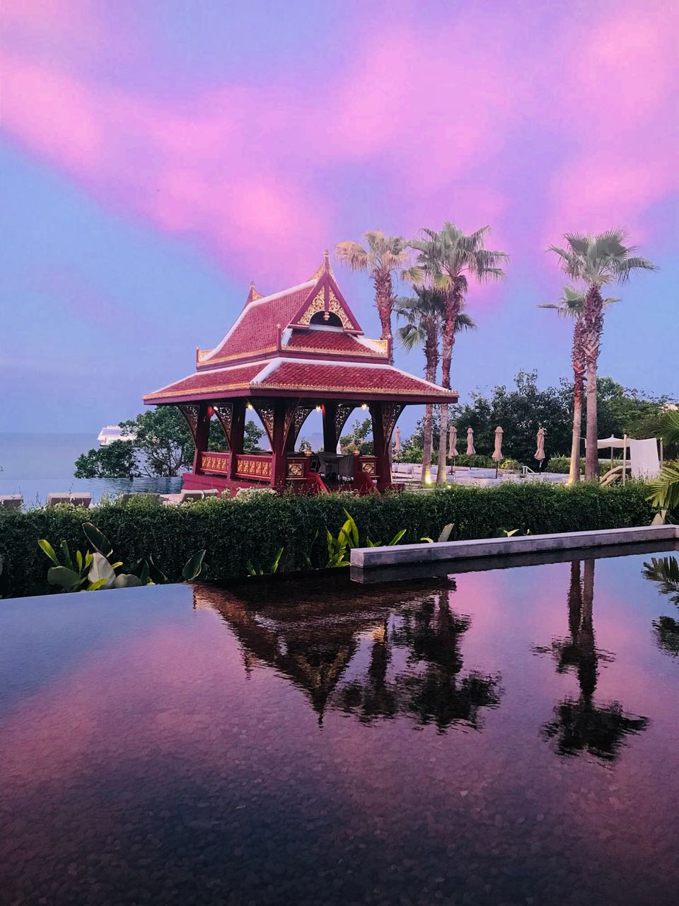 Sky colors at Amatara resort