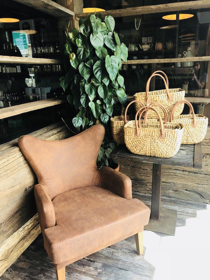 Shopping baskets at Pure South Store and Cafe