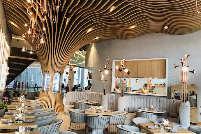 Walnut Grove cafe Decor at Dubai mall