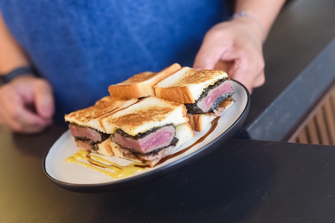 Sanchoku Wagyu sando - Reif Japanese Kushiyaki