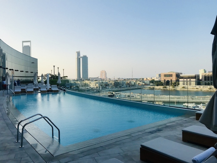 Roof top swimming pool at The Abu Dhabi Edition 